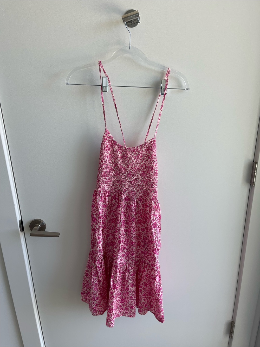 GAP Pink Floral Smocked Sundress
